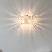 Lampada moderna con cristalli pendenti Key