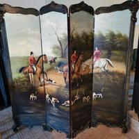 separè in legno dipinto 