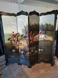 separè in legno dipinto 