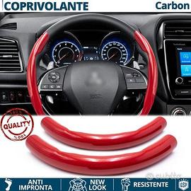 COPRIVOLANTE per MITSUBISHI FIBRA CARBONIO Rosso