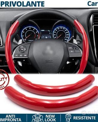 COPRIVOLANTE per MITSUBISHI FIBRA CARBONIO Rosso