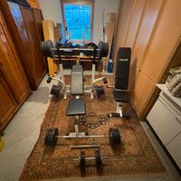 Panca Multifunzione + Panca Regolabile per Pesi