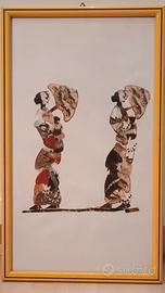 Quadro - Composizione con ali di farfalla