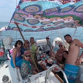 aperitivo  feste al tramonto in barca a vela