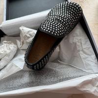 mocassini JW Anderson nero con brillantini. Nuovo!