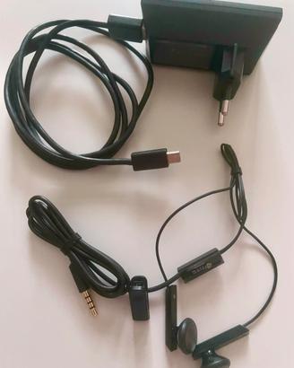 Auricolari e caricatore HTC Originali Vintage 2008