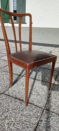 Set 6 sedie vintage in legno anni ‘50 / ‘60