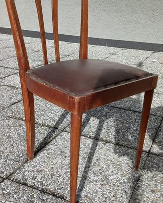 Set 6 sedie vintage in legno anni ‘50 / ‘60