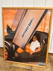 Quadro Travis Scott "Butterfly Effect" con Cornice