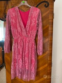 Vestito pizzo rosa