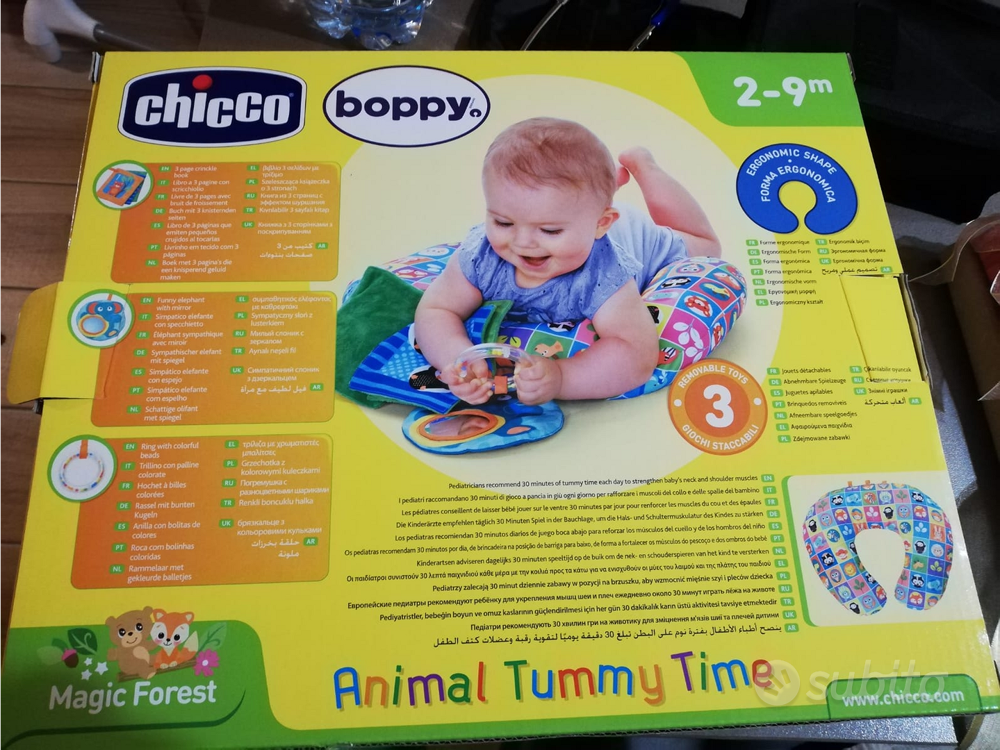 Chicco boppy hotsell animal tummy time