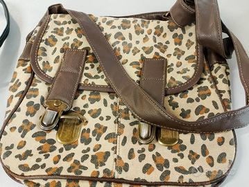 borsa tracolla leopardata