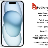 Apple iPhone 15 Blue 128 Gb