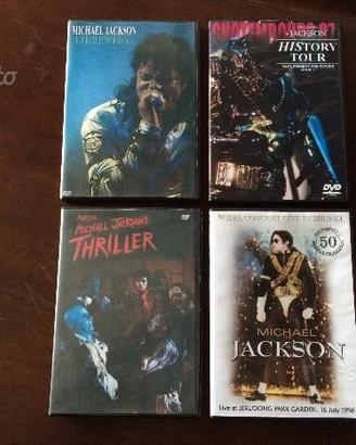 Lotto di 4 dvd di Michael Jackson