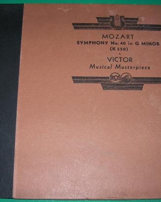 Mozart Sinfonia n. 40 (K 550) 3 x Shellac LP 12"