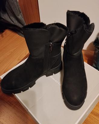 Stivaletti invernali Tamaris neri nuovi 