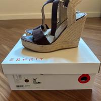 Sandali con zeppa corda