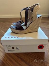 Sandali con zeppa corda