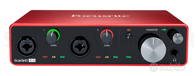 FOCUSRITE Scarlett 4i4 (3rd Gen) Interfaccia Audio