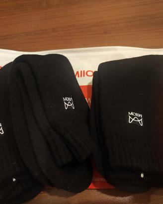3 set calzini da uomo in lana e cashmere