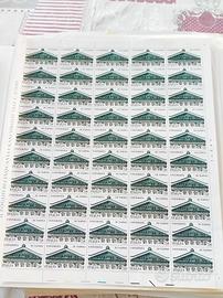 fogli francobolli interi anno 1992 