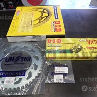 Catena corona pignone DID bmw f650gs