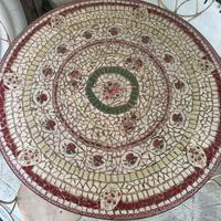 Tavolo mosaico e sedie in ferro provenzali