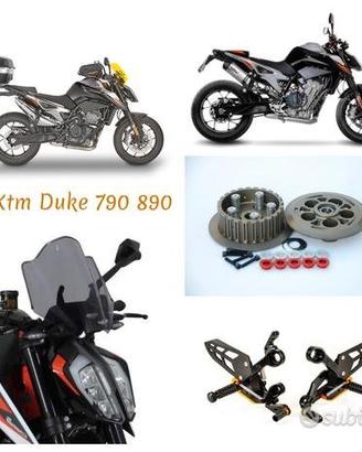 Ktm Duke 790 890 scarico centralina pedane plexi
