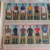 FIGURINE CALCIATORI 1966/67 da ritagliare 14 pz