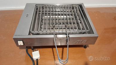 Barbecue/bistecchiera elettrica in acciaio inox