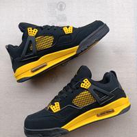 scarpe Nike Jordan 4 retro mis. 43 nero e giallo