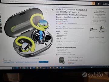 Cuffie Sport Auricolari Bluetooth