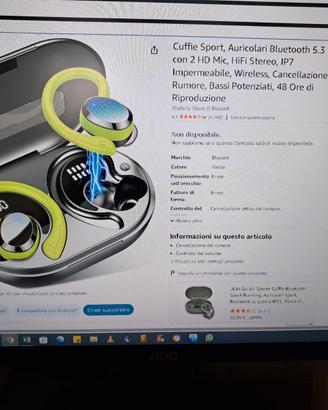 Cuffie Sport Auricolari Bluetooth