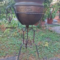 Fioriere in rame e ferro battuto