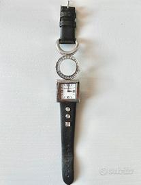 Orologio morellato donna nero argento e brillanti