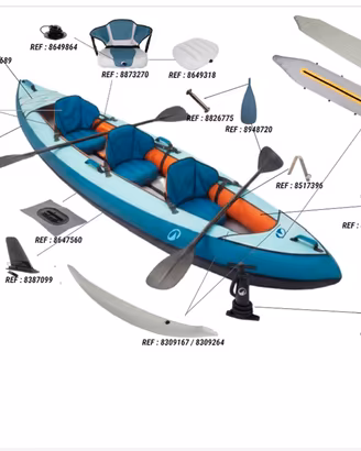 CANOA CAYAK 2/3 posti