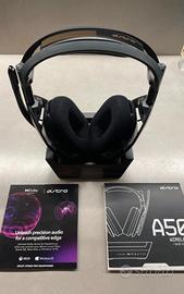 AstoGaming A50 cuffia wireless + staz. di ricarica
