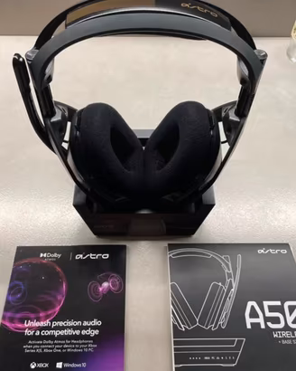 AstoGaming A50 cuffia wireless + staz. di ricarica