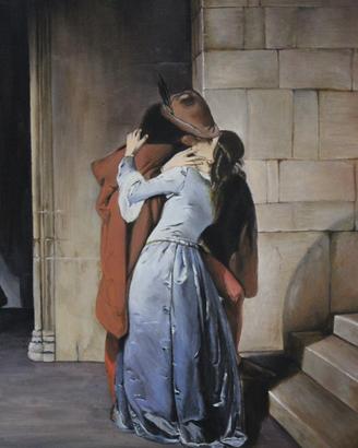 Riproduzione de Il Bacio di Hayez