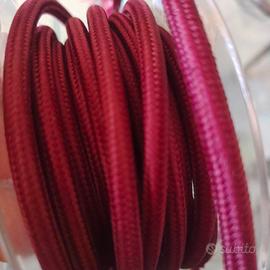 filo elettrico colore borgogna  2x0.75 