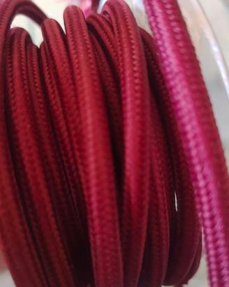filo elettrico colore borgogna  2x0.75 