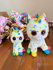 Peluche Unicorno Morbido con Occhi Lucidi