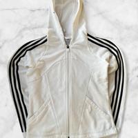 Felpa Zip Adidas Bianca