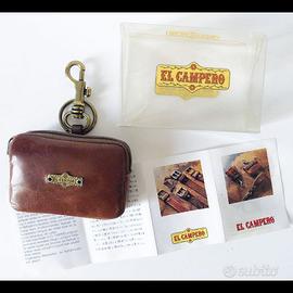 EL CAMPERO - Porta Monete a VALIGIA in CUOIO