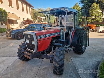 TRATTORE AGRICOLO USATO MASSEY-FERGUSON 374 A DT