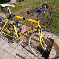 bicicletta da corsa  con manubrio dritto e cuvo