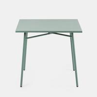  Tavolo metallo 80x80 verde Marino nuovo