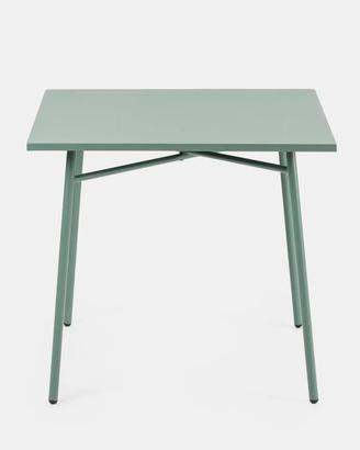  Tavolo metallo 80x80 verde Marino nuovo