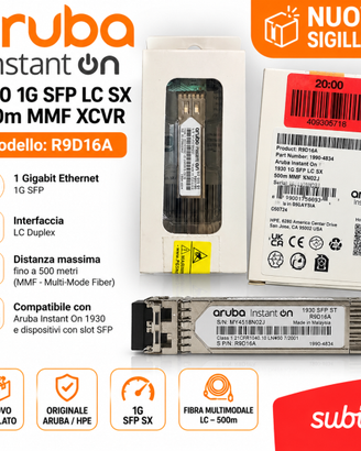 Aruba Instant On R9D16A SFP 1Gb LC SX 500m