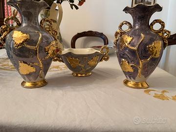 Tris d’arredo vintage: due vasi+centrotavola